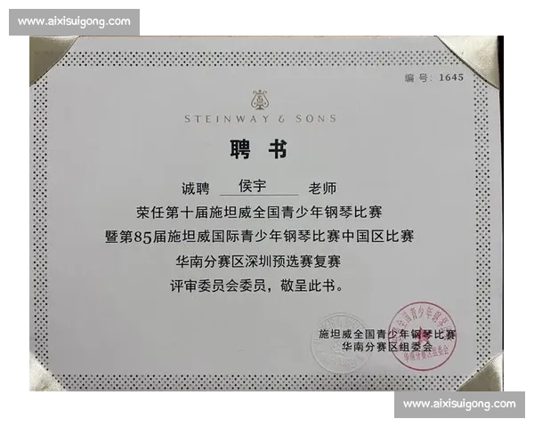全国及国际钢琴比赛奖项全解析与获奖荣誉详览汇编